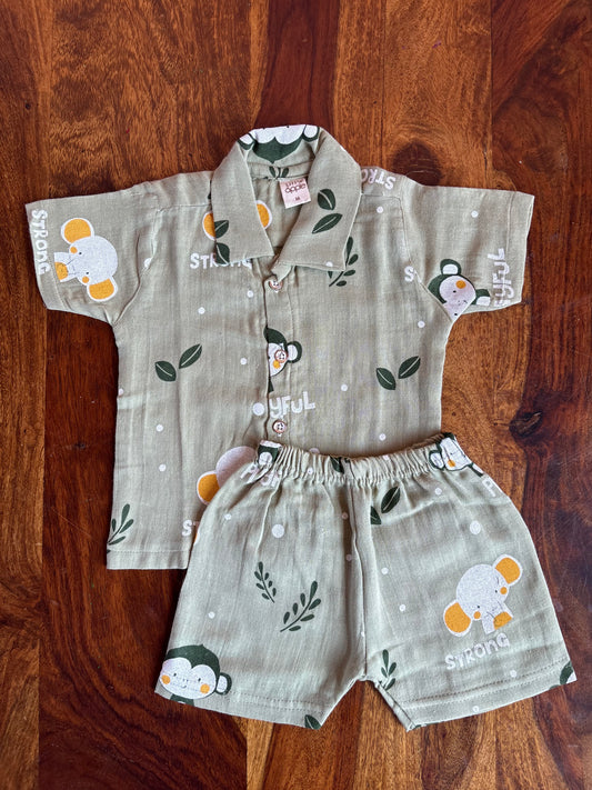 Muslin Collared Co-Ord Set