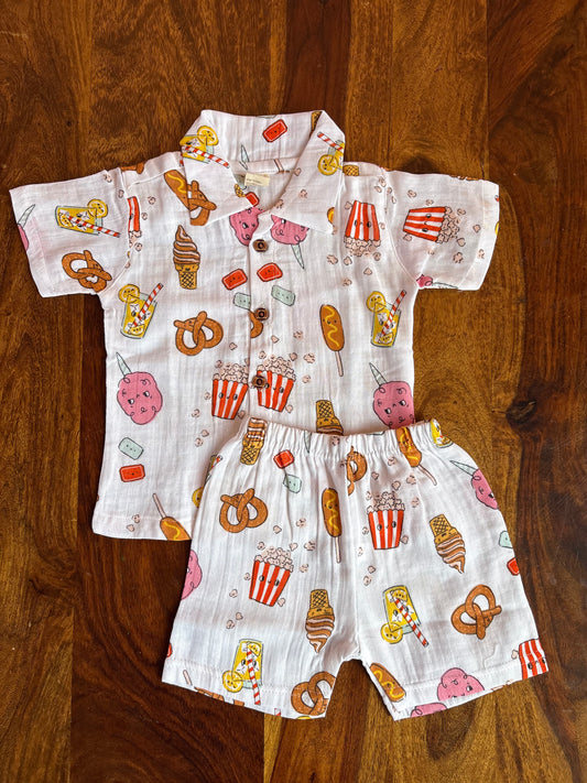 Muslin Collared Co-Ord Set