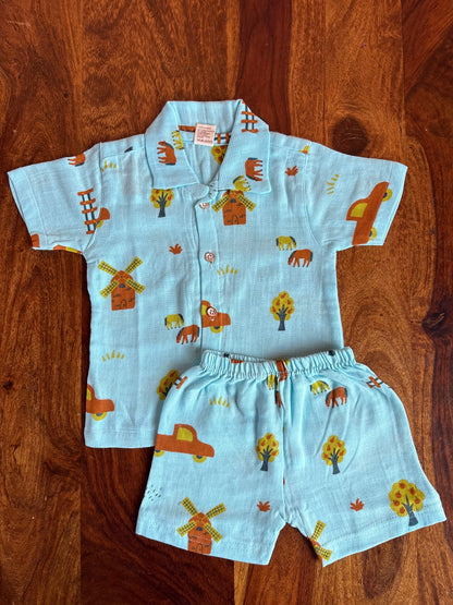 Muslin Collared Co-Ord Set