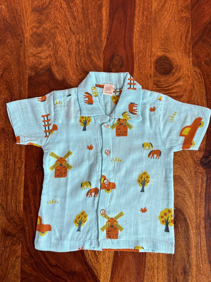 Muslin Collared Co-Ord Set