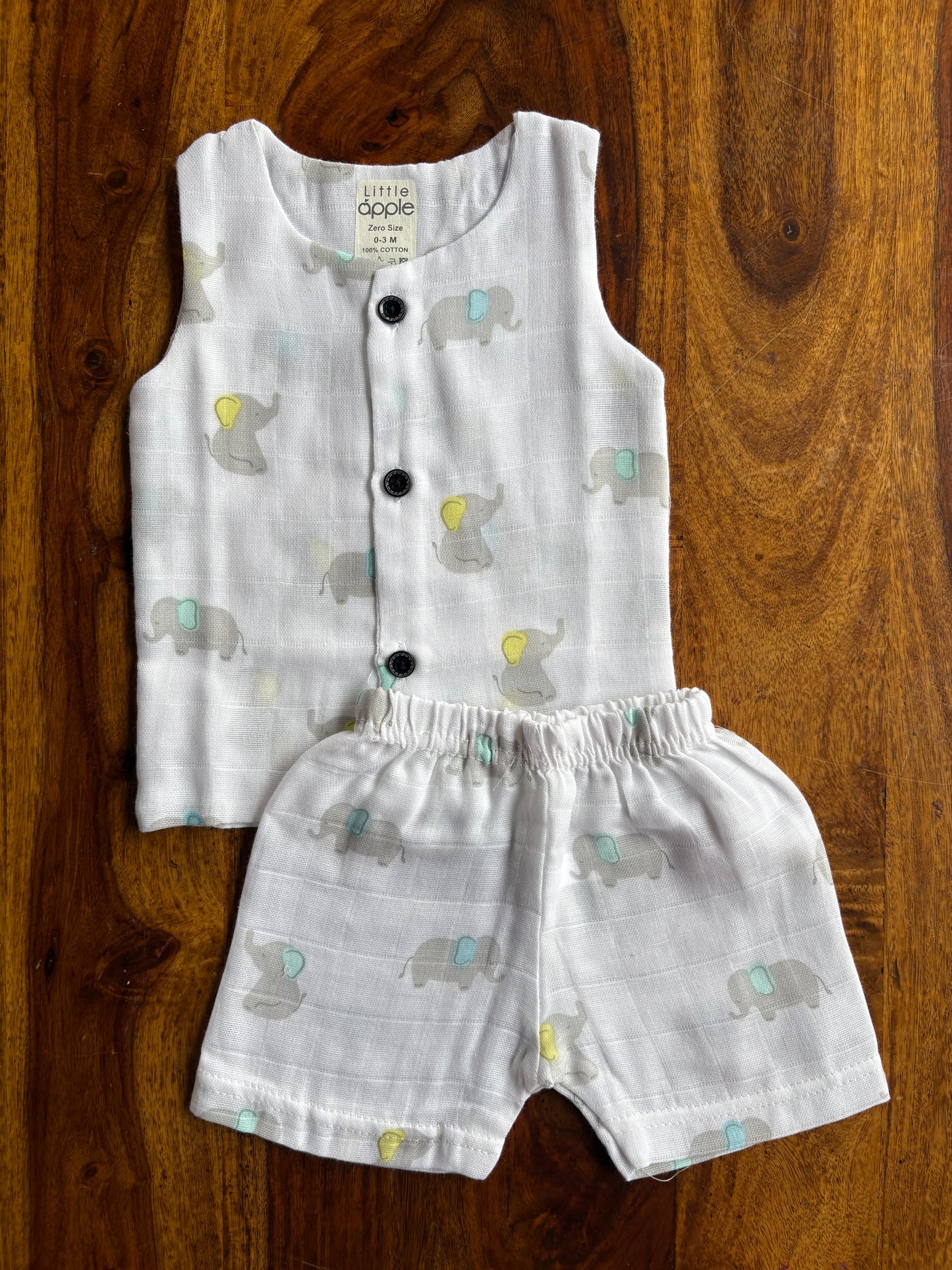 Organic Muslin Jabla with Shorts