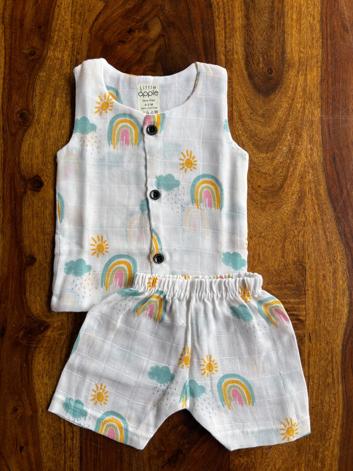 Organic Muslin Jabla with Shorts