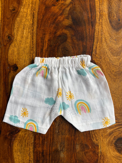 Organic Muslin Jabla with Shorts