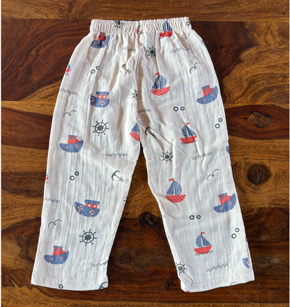 Organic Muslin Shirt & Pant Set for Kids